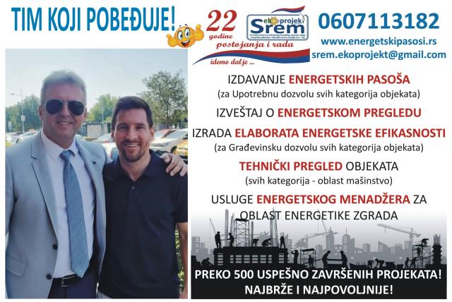 Projektovanje "Srem eko-projekt"doo, Irig (poslovna jedinica u N.Sadu)